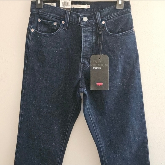 93 LEVI'S WEDGIE INTERGALACTIC ACID WASH JEANS WOMEN'S SIZE 26 - Picture 6 of 13